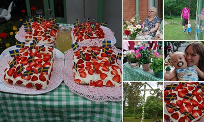 Visa Midsommarfirande dagen innan p&aring; lillsj&ouml;g&aring;rden