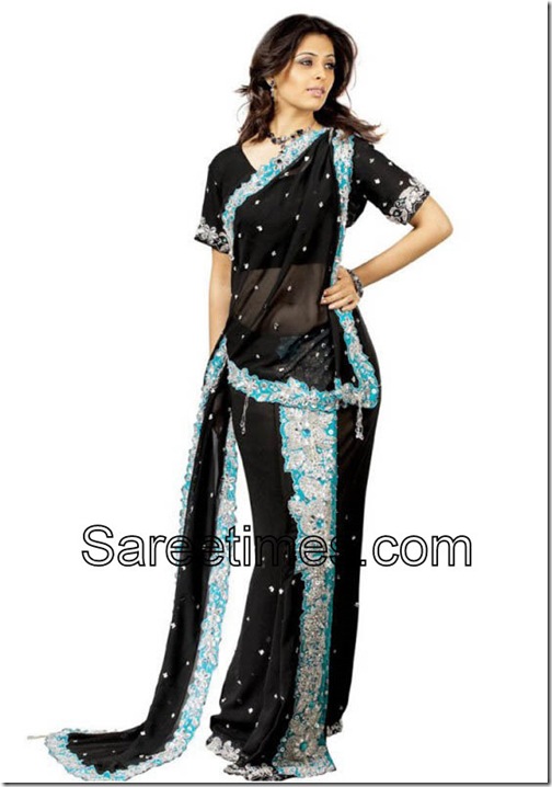 Anjana_Sukhani_Black_Saree