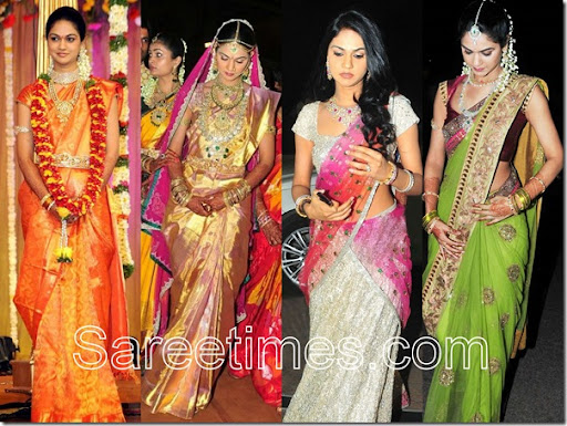 Check out Sneha Reddy in designer bridal sarees