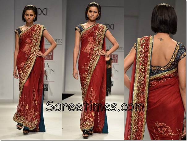 Swapan_Seema_Maroon_Saree