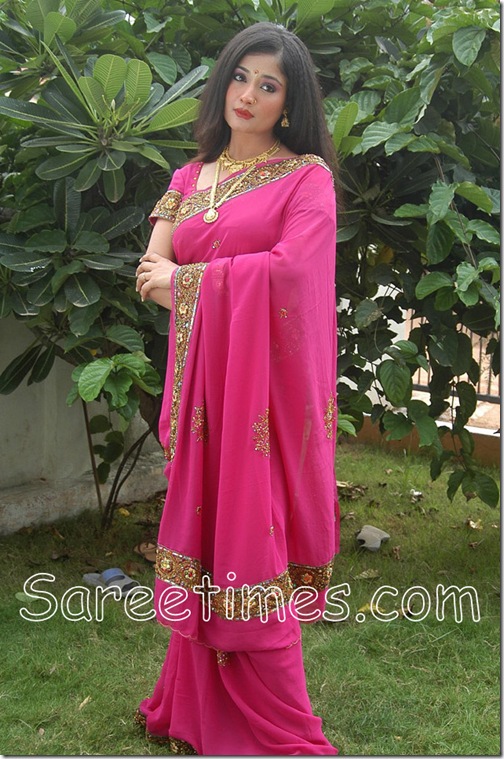 Kiran_Rathod_Pink_Saree