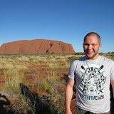 Ayers Rock også kendt som Uluru (den til venstre)