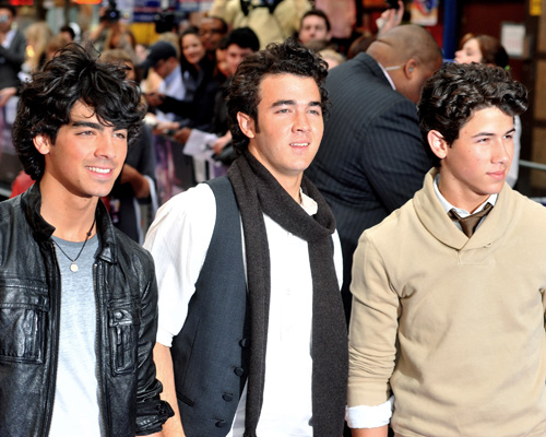 Kevin Jonas, Joe Jonas, and Nick Jonas Jonas Brothers In 3D - UK film premiere held at the Empire Leicester Square. London, England - 13.05.09 Credit: (Mandatory): WENN.com