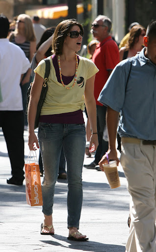 June 23, 2009: Ashley Greene spotted with a friend at Menchie's Frozen Yogurt and It Sugar at City Walk in Los Angeles, California today. Credit: Miguel Aguilar/INFphoto.com Ref.: infusla-140