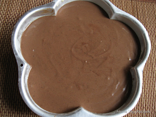 Eggless Chocolate Cake Batter