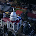 DSC01541.JPG, Brasov. Du mont Tâmpa au 300mm, petite patisserie d'église orthodoxe..., Brasov, Tansylvanie. Mars 2008.