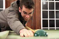 Todd totally whipping me at snooker