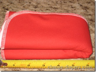 size of changing pad folded