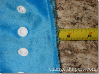 large itti bitti diaper measured folded