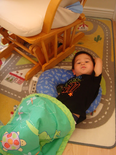 interestingly enough, one of jacks favorite games is to pretend to go night, night.