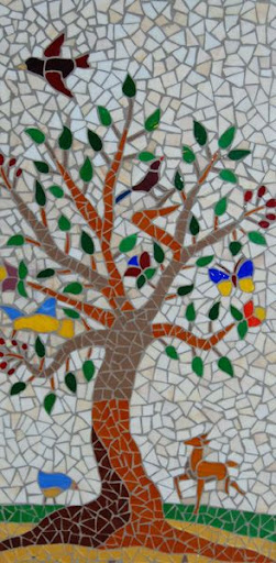 A tree of life mural
