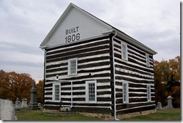 Old Log Church built 1806 (Click to Enlarge)