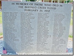 Monument with List of Those who died in Disaster
