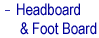 Headboard footboard