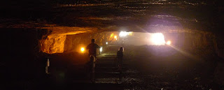 The erie exit from Zedikiah's cave, Jerusalem.