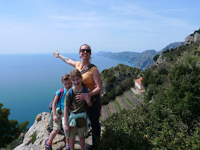 Bad-ass girls on the first peak.
