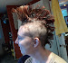 Voila!  One giant mohawk on a Rock-Goddess.