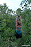 Tink zipps through the jungle near Tulum Mexico (2009)