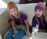 So cute.  They hold hands during take-off.