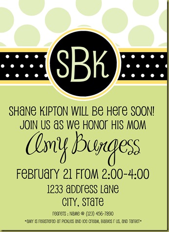 Green-Yellow Baby Shower