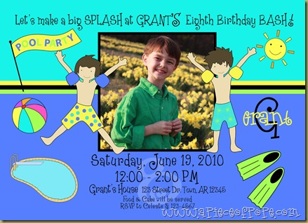 Boy Swim Party