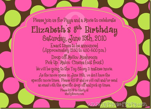 Pink Green Polka Dot Birthday