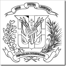 escudo_dominicano_para_colorear escudo_dominicano_para_colorear