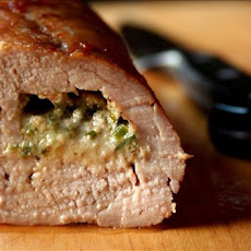 Roast Pork, Stuffed with Stilton