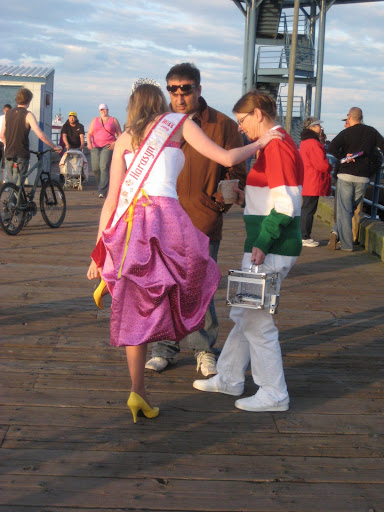 Walking behind