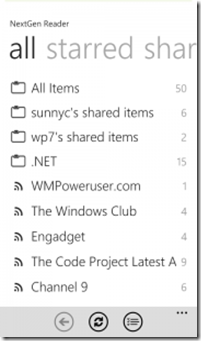 NextGen Reader WP7