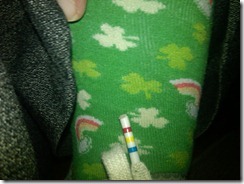 And Shamrocks on my socks