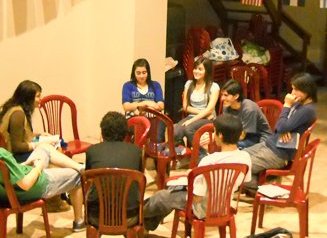 One of three of our new small groups