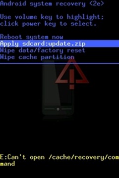 android system recovery 2e HTC HERO 2.1update1 android system recovery 2e