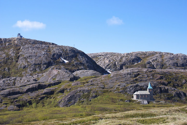 Uitzicht op het kerkje