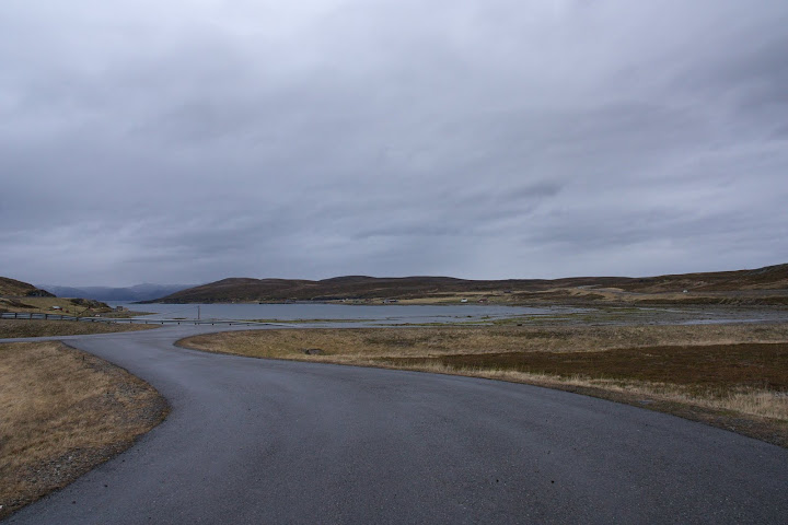 Uitzicht op het Porsanger fjord