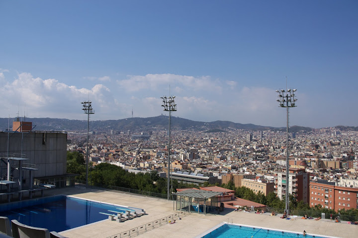 Vanaf de berg bij het Olympisch stadion