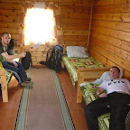 noch sieht die Hütte nicht nach Ferienlager aus