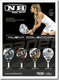 nueva coleccion palas de padel ENEBE 2010