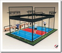 PAD BOL PISTA Y JUEGADORES, PADEL Y FUTBOL 2011