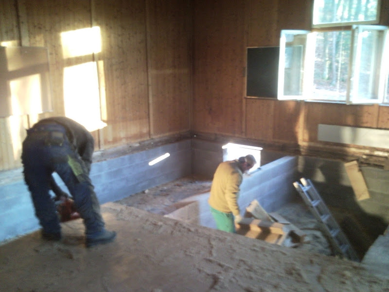 Démontage du plancher