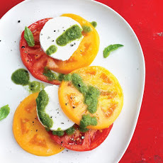 Tomato and Goat-Cheese Salad with Basil Vinaigrette
