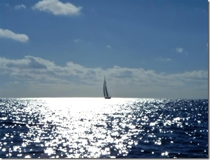 Sailing into the sun (Medium)