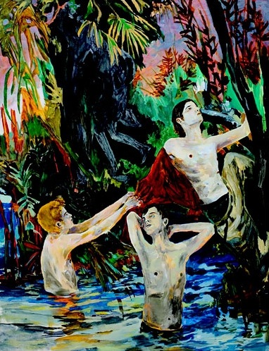 [[2003 - Hernan Bas] Apollo with Daphne as a boy[7].jpg]