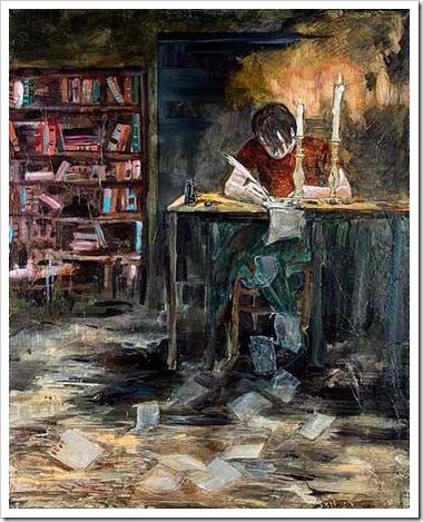 [2007 - Hernan Bas] Mephistopheles at 17 (writing his black mailings)