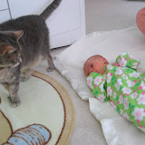 Ella, sizing Lily up. (March)