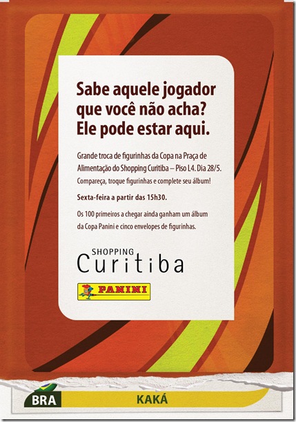 Grande Troca de Figurinhas da Copa - Shopping Curitiba e Panini
