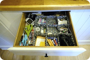 Organized Junk Drawer Organized Junk Drawer