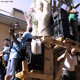Particolare della fanfara del Giglio dell'Ortolano la domenica mattina; anno 2002.