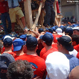 Particolare della paranza del Giglio del Panettiere (paranza nolana "Stella"); anno 2003.