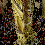 Particolare di un Giglio in sosta in piazza Calabrese (For''o Salvatore) - foto 2; anno 2005.